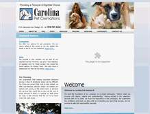 Tablet Screenshot of carolinapetservices.com